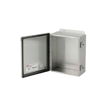 Pentair Hoffman A606CHNFSS, J Box, Continuous Hinge with Clamps, Type 4X, 6.00x6.00x4.00in, SS Type 304 A606CHNFSS